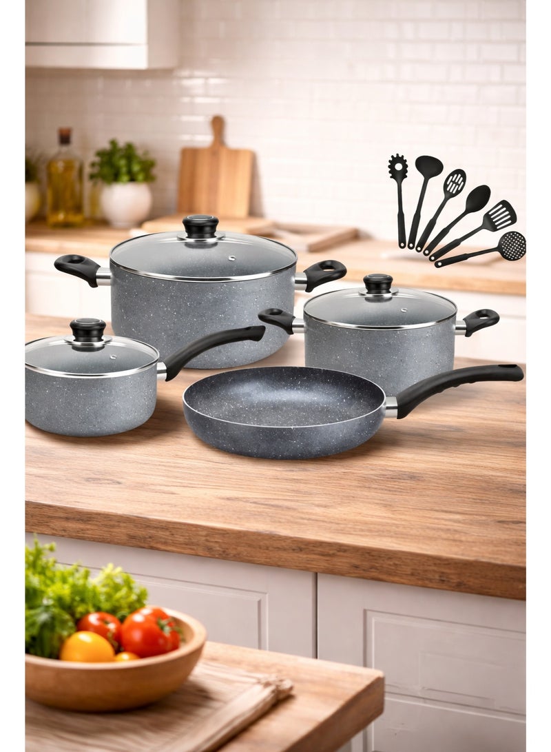 Extra 13-Piece Non-Stick Cookware Set – Durable & Practical Design for All Your Kitchen Needs - Image 2